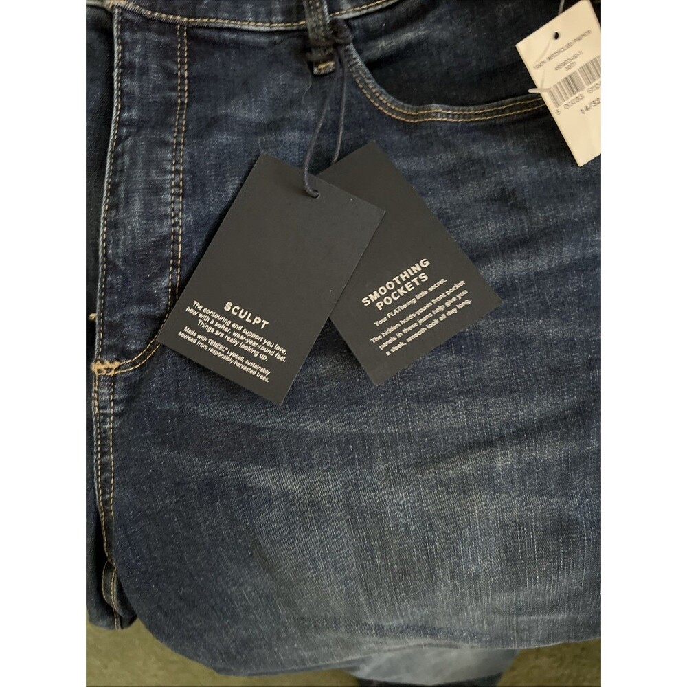 Gap Sculpt High Rise True Skinny Ankle 5-pocket Raw Hem Black Denim NWT Jeans